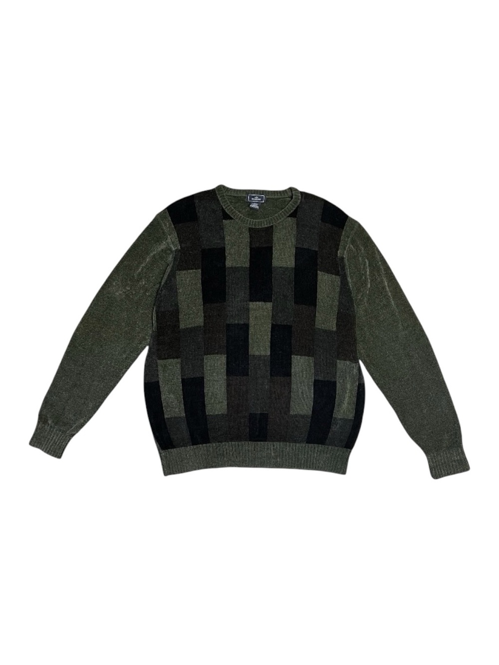 Vintage Dockers Chenille Sweater Men’s Large Green Textured